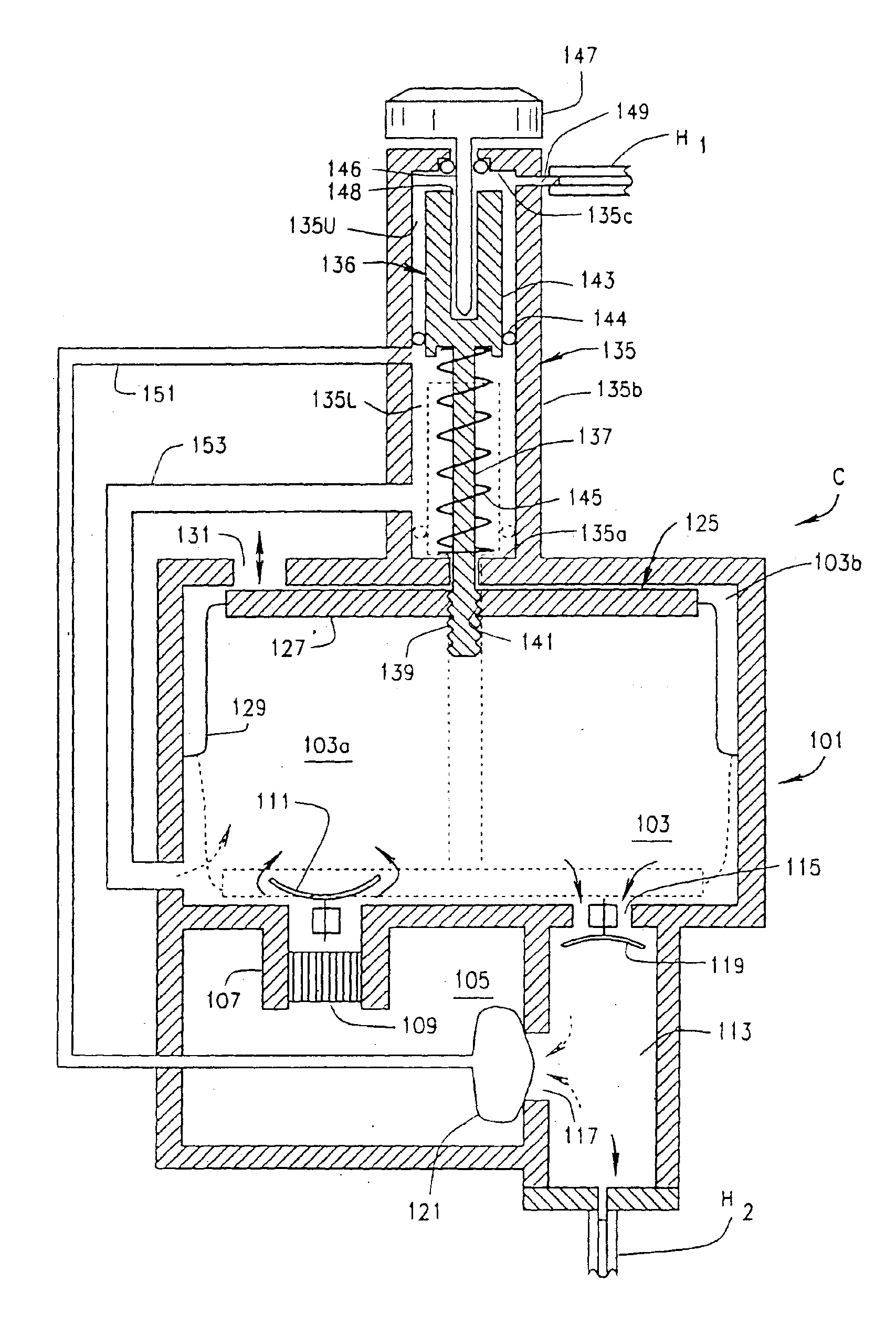 Conserver for pressurized gas tank