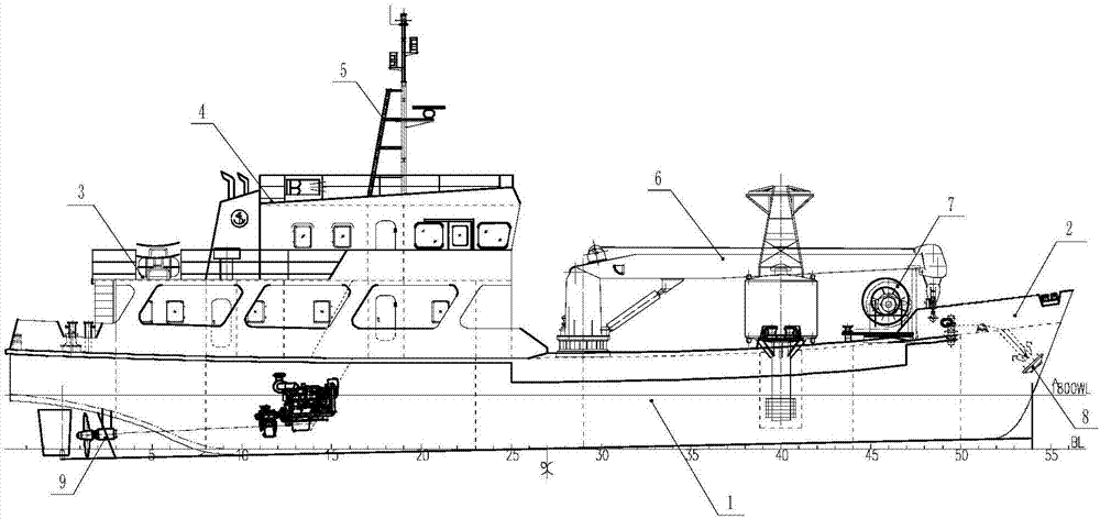 Small-sized beacon ship