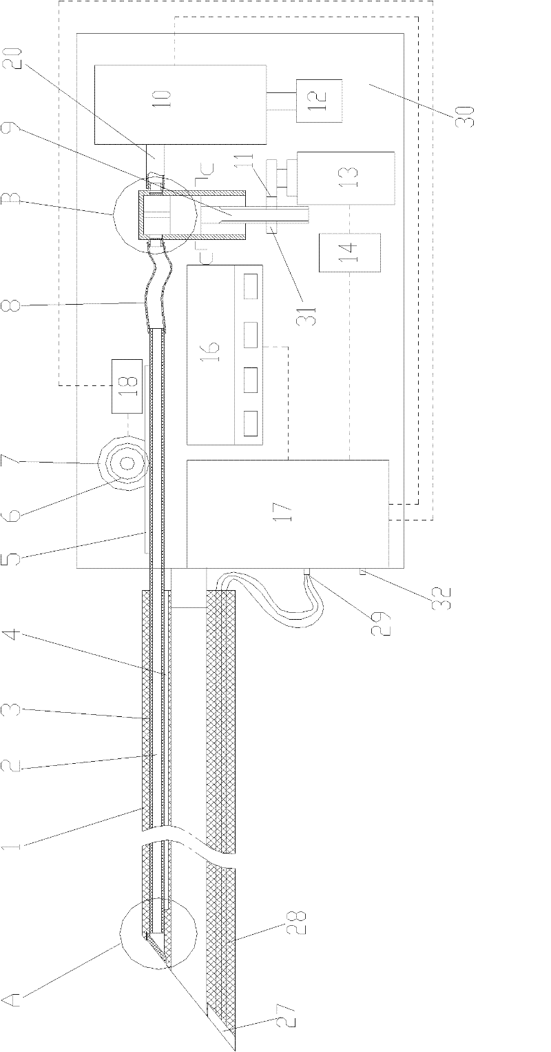 System for monitoring, collecting and detecting biological information of human blood in real time