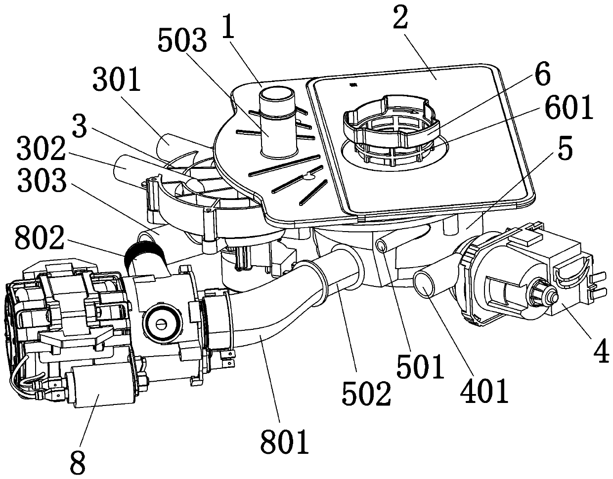 Filtering cup used for dish-washing machine and dish-washing machine provided with filtering cup