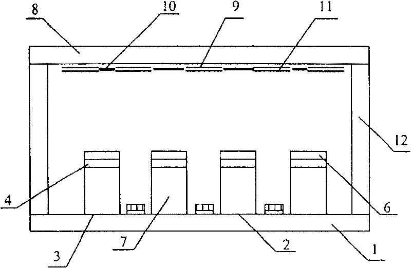 Process for making tripolar carbon nanotube field emission display having self-aligning technique