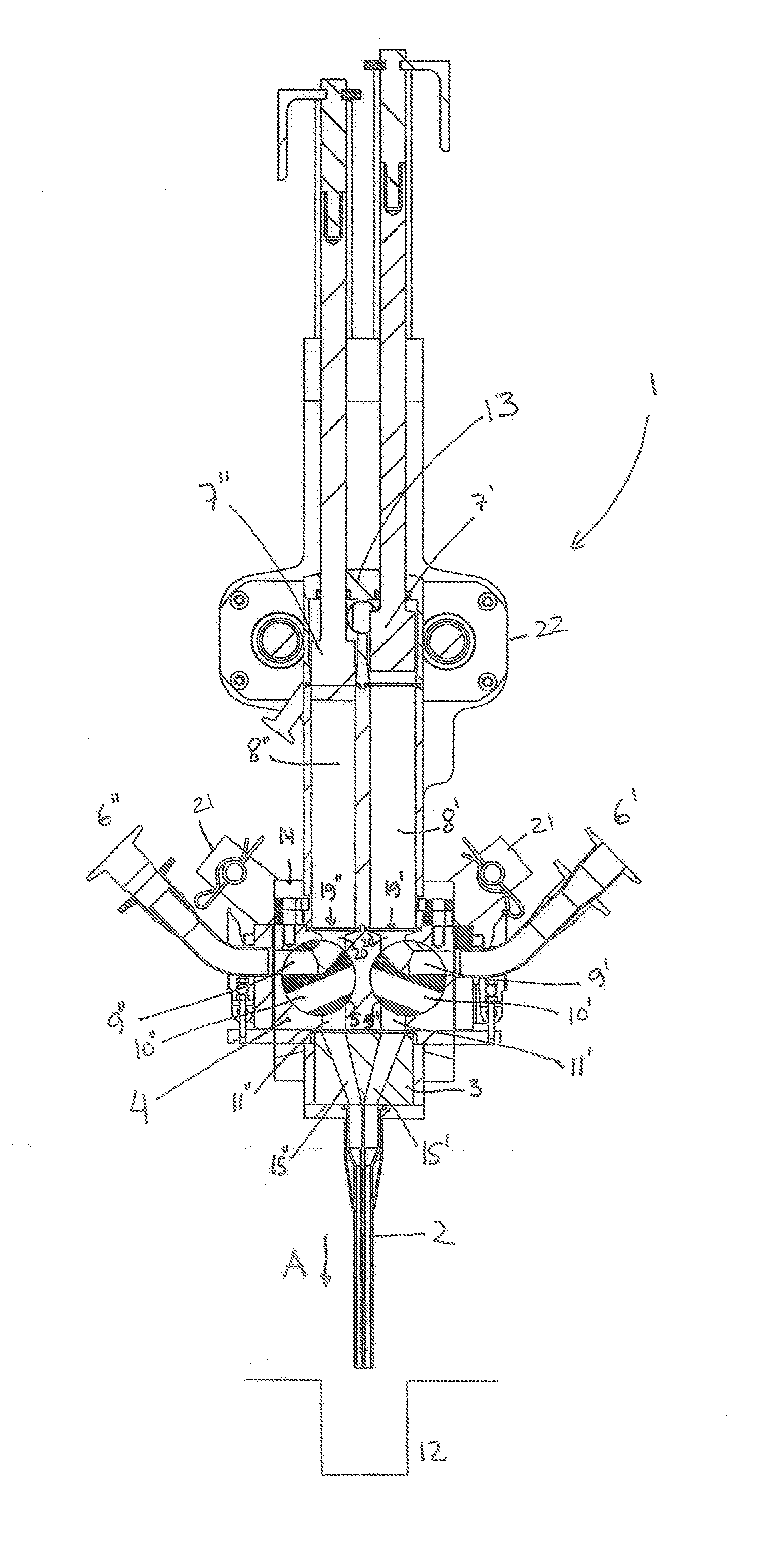 Filling unit and method for filling a confectionery product into a mould or a container