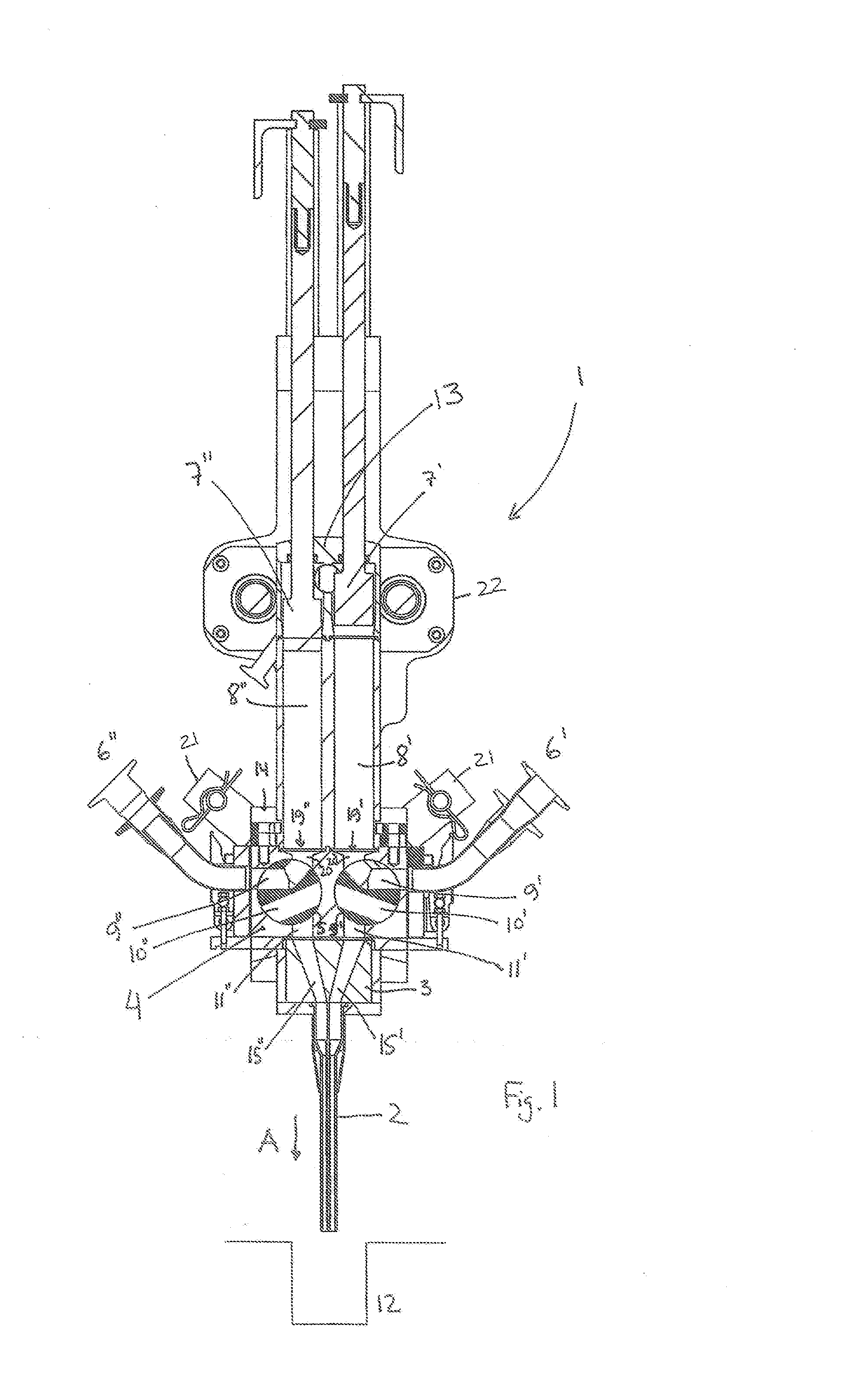 Filling unit and method for filling a confectionery product into a mould or a container