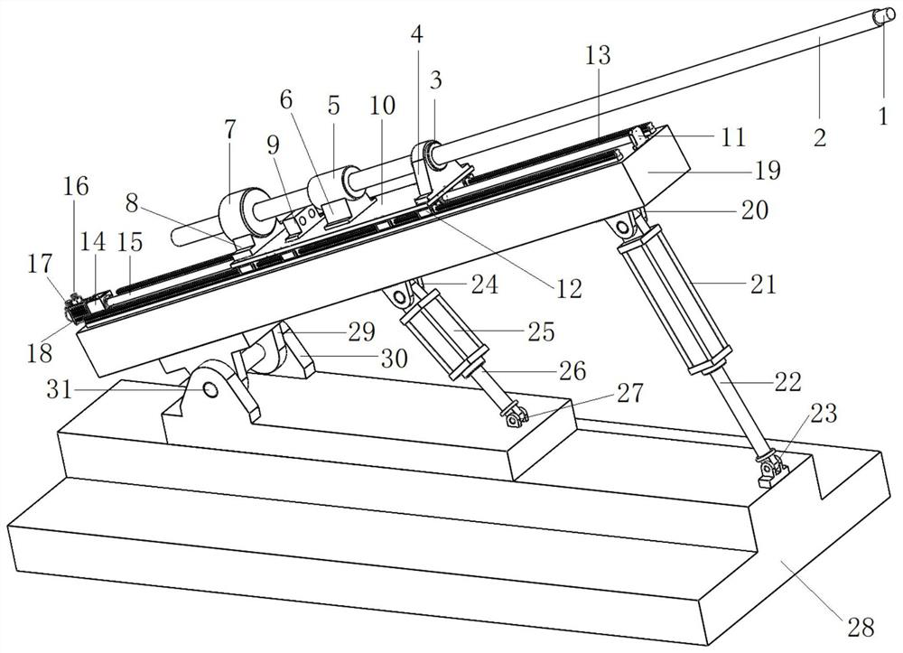 TBM tunnel face front rock mass integrity drilling device and method