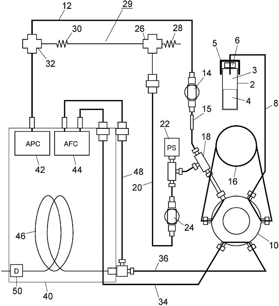 Head space sample introduction device and gas chromatograph including same