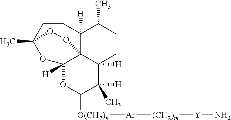 Covalent conjugates between artemisinin-related endoperoxides and iron-carrying proteins and methods of use