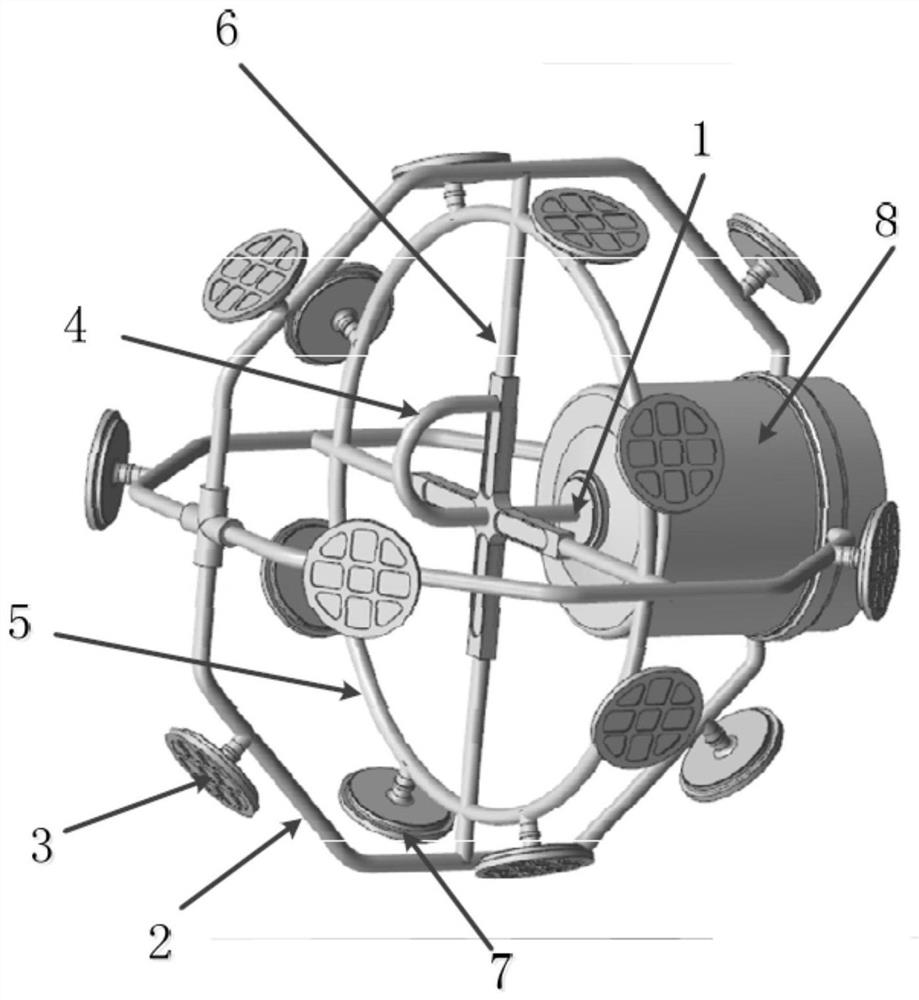 A high-efficiency and total management device for propellant in a surface tension storage tank