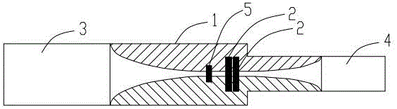 Single-sided quartz fin line double diode terahertz balanced type frequency doubling circuit