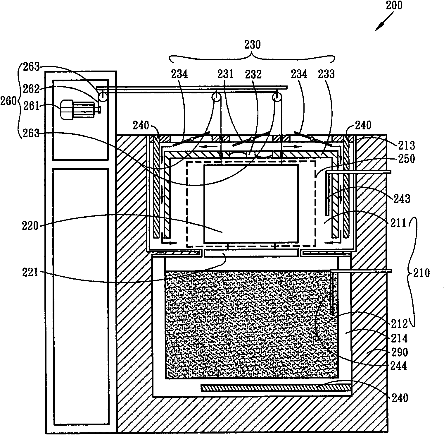 One-piece tempering furnace