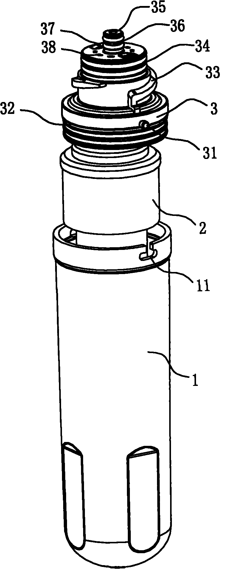 Filtering device with ultrafiltration membrane