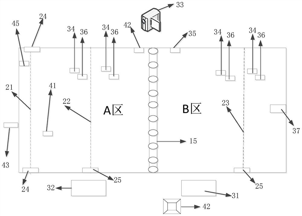 Bubble curtain multipurpose experiment table device and experiment method thereof