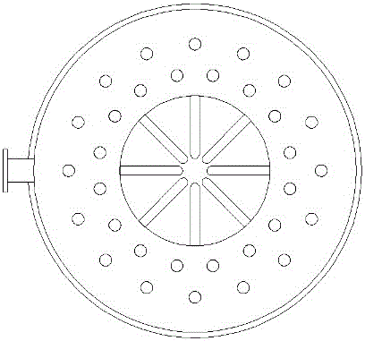 Center furnace liner L-shaped guide pipe vertical gas boiler