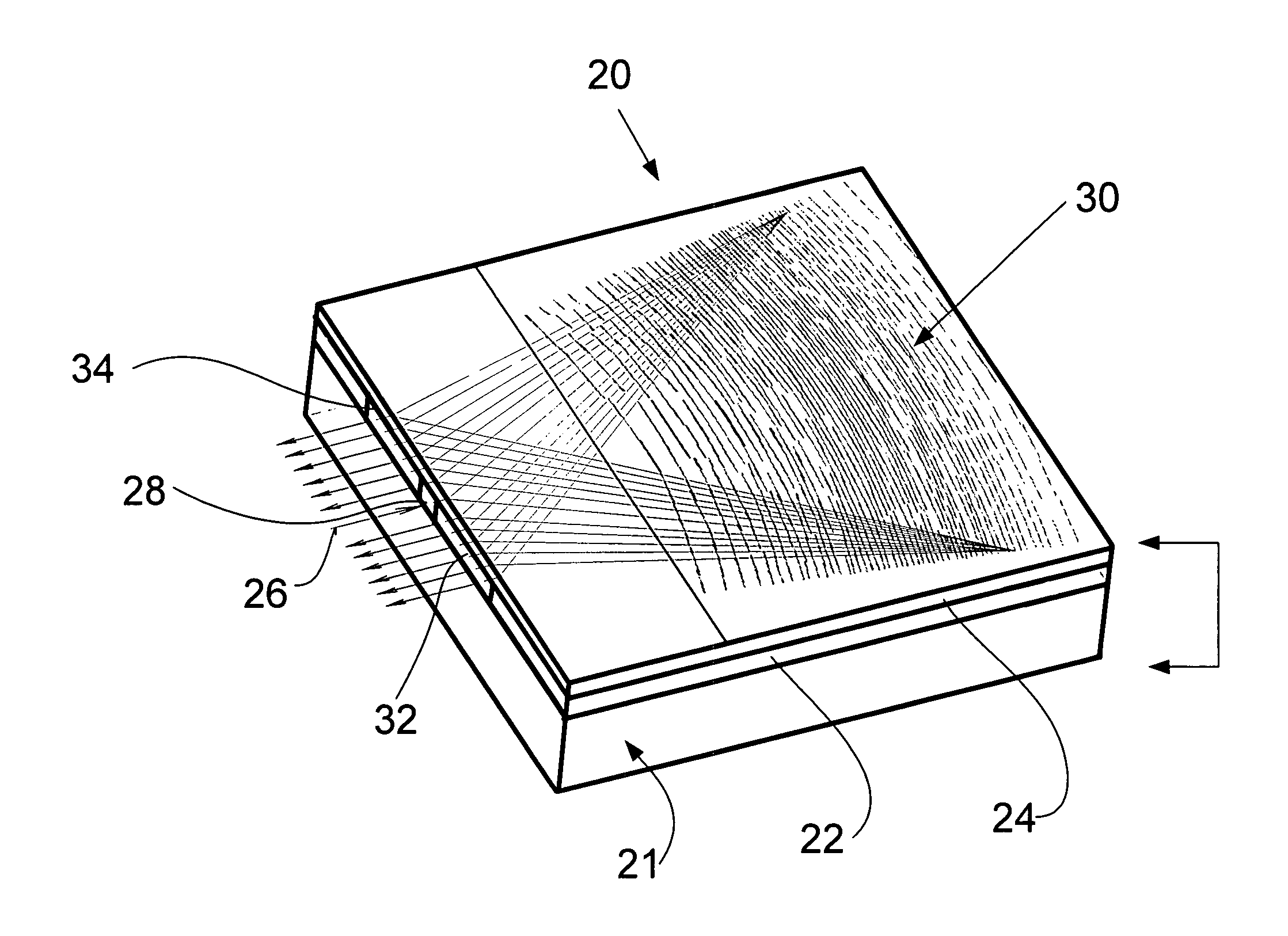 Optical integrated nanospectrometer and method of manufacturing thereof