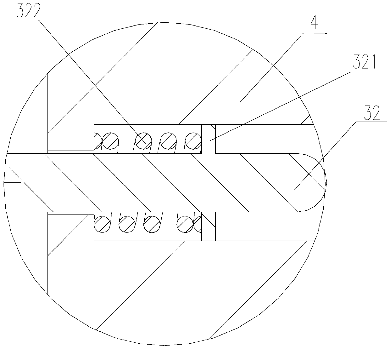 Electromagnetic adsorption type protective bearing device