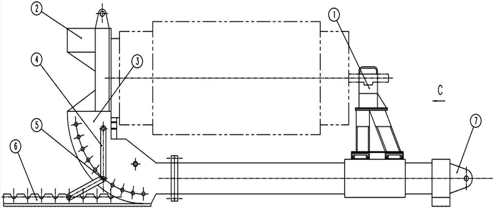 A coil turning frame with a positioning control device