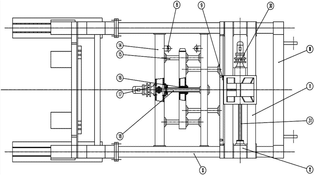 A coil turning frame with a positioning control device