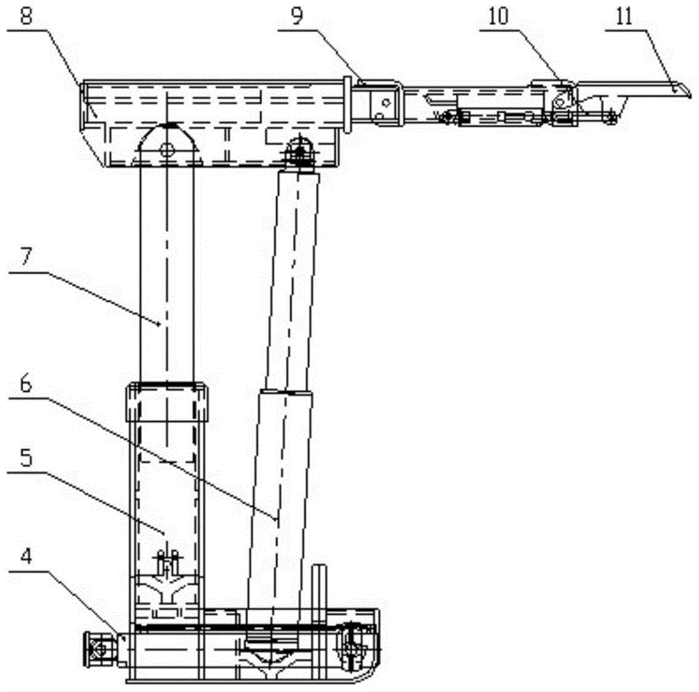 Non-repeated support continuous support advanced hydraulic support