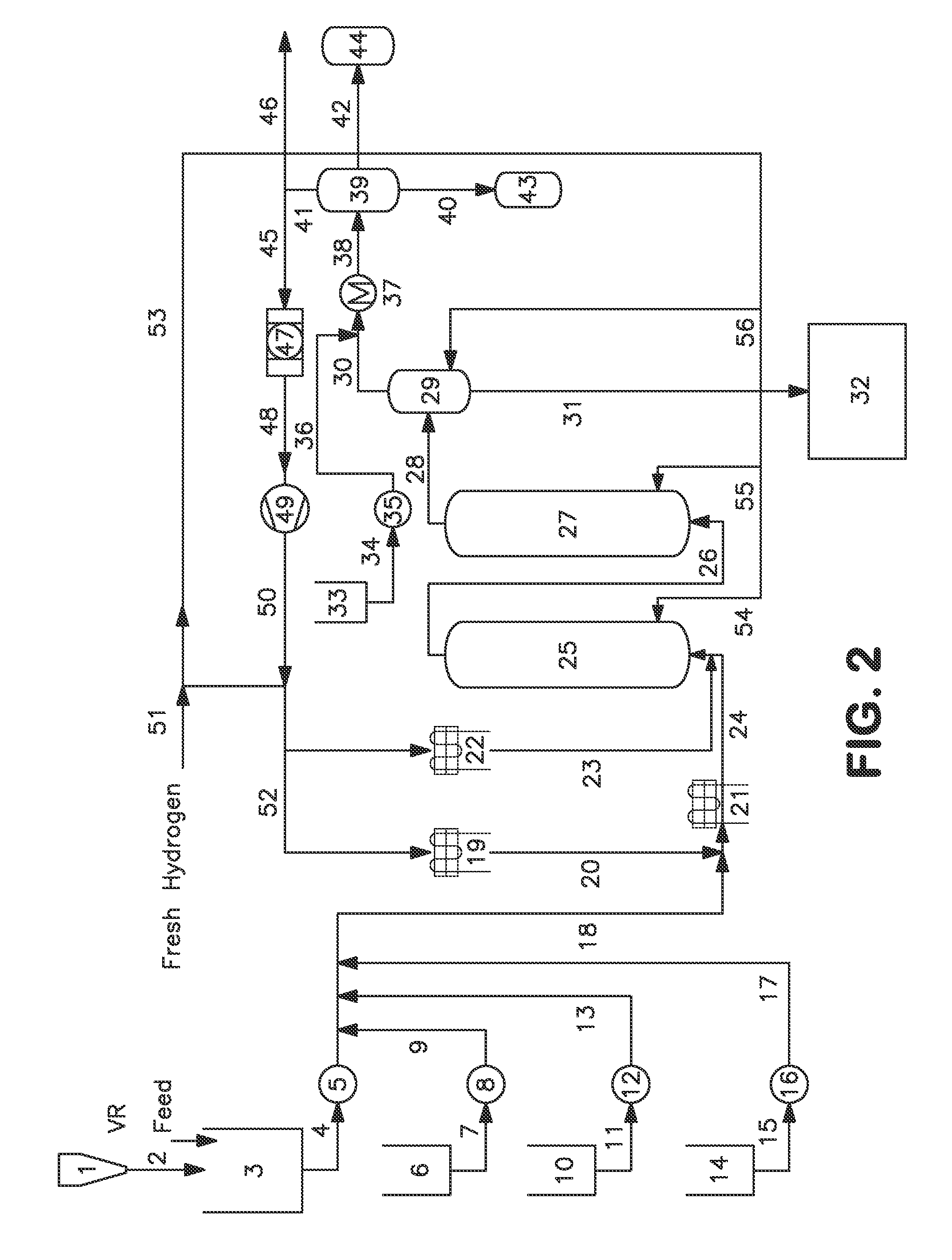 Hydroconversion process for heavy and extra heavy oils and residuals