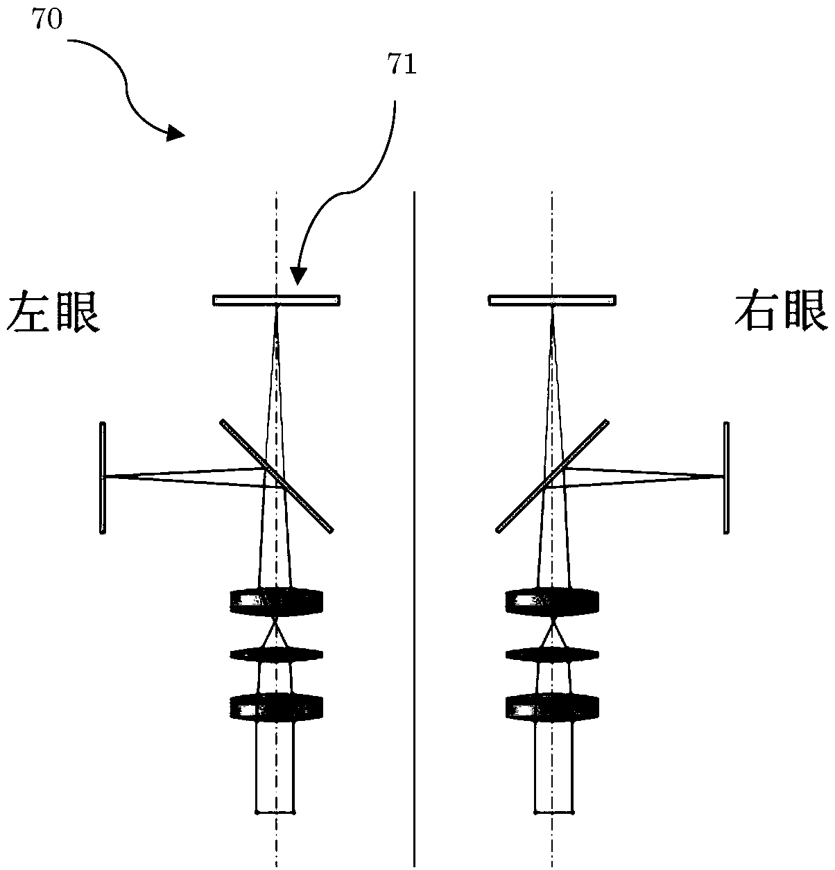 Eye vision function assessment device and eye vision function assessment method