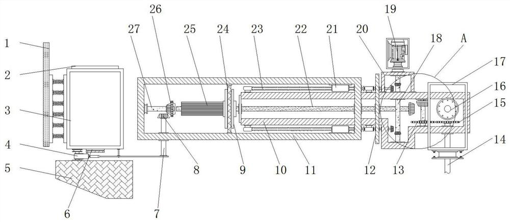 A stomping car stomping mechanism for a large-capacity submerged arc furnace