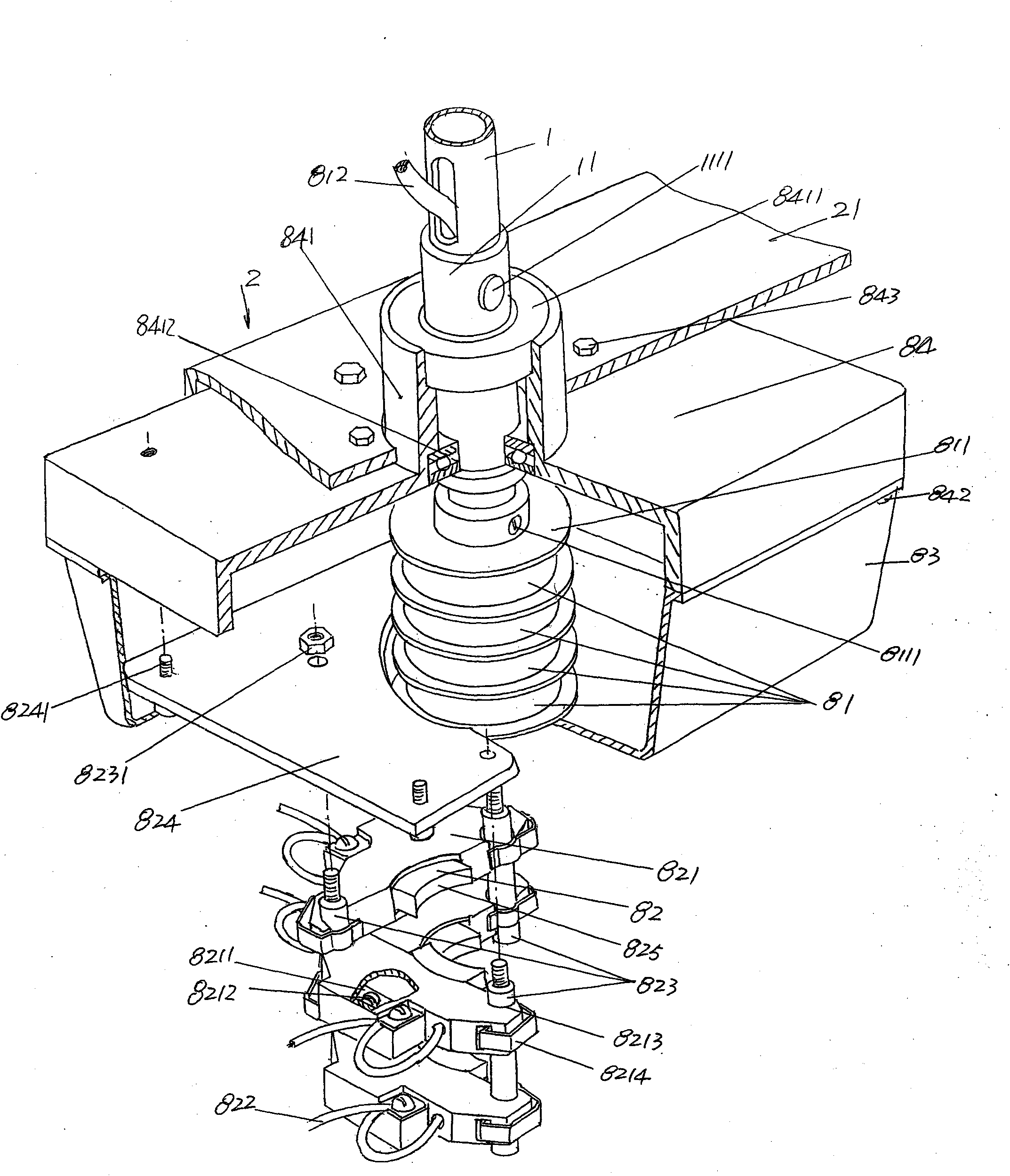 Ventilation device for textile workshop