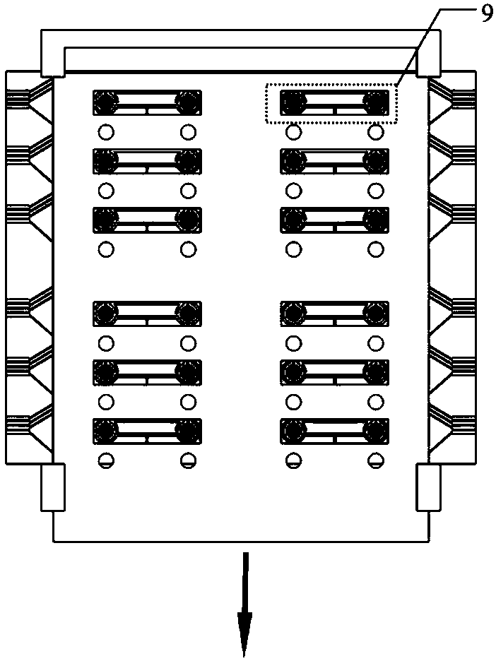 24-site micro-array screen printing electrochemical sensing device and application thereof