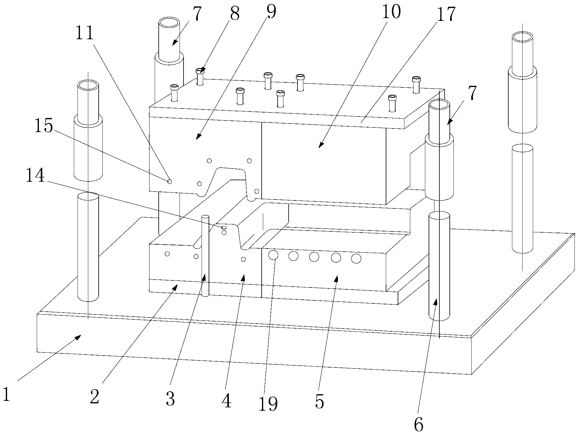 Control method and device for hot-forming plasticity distribution of high-strength steel