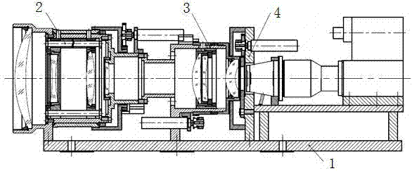 Medium-wave infrared continuous zooming camera shot and control method thereof