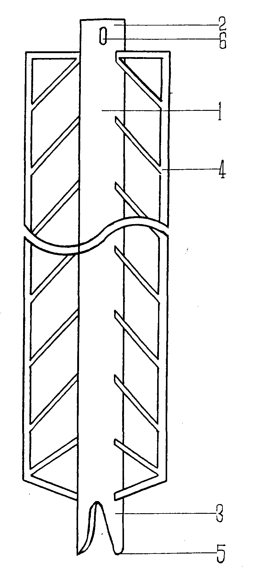 Fixed anchor pile for farmland