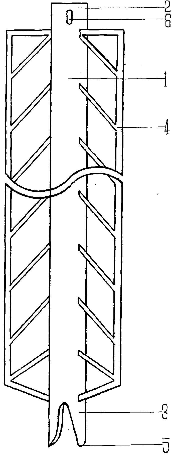 Fixed anchor pile for farmland