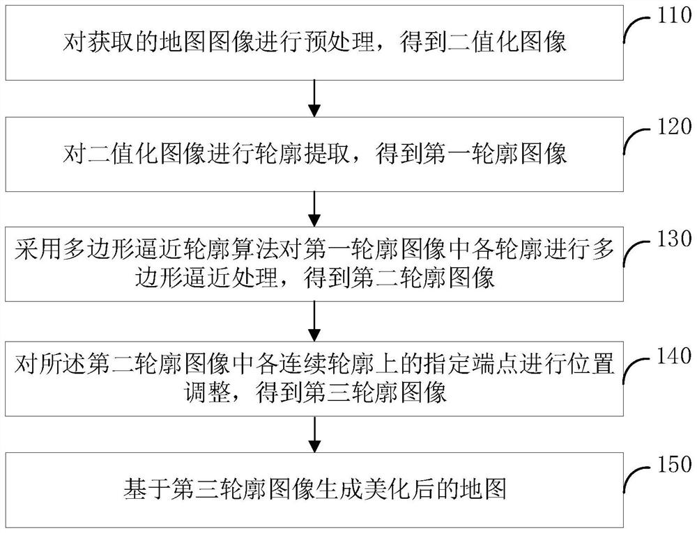 Map processing method and device, robot and storage medium