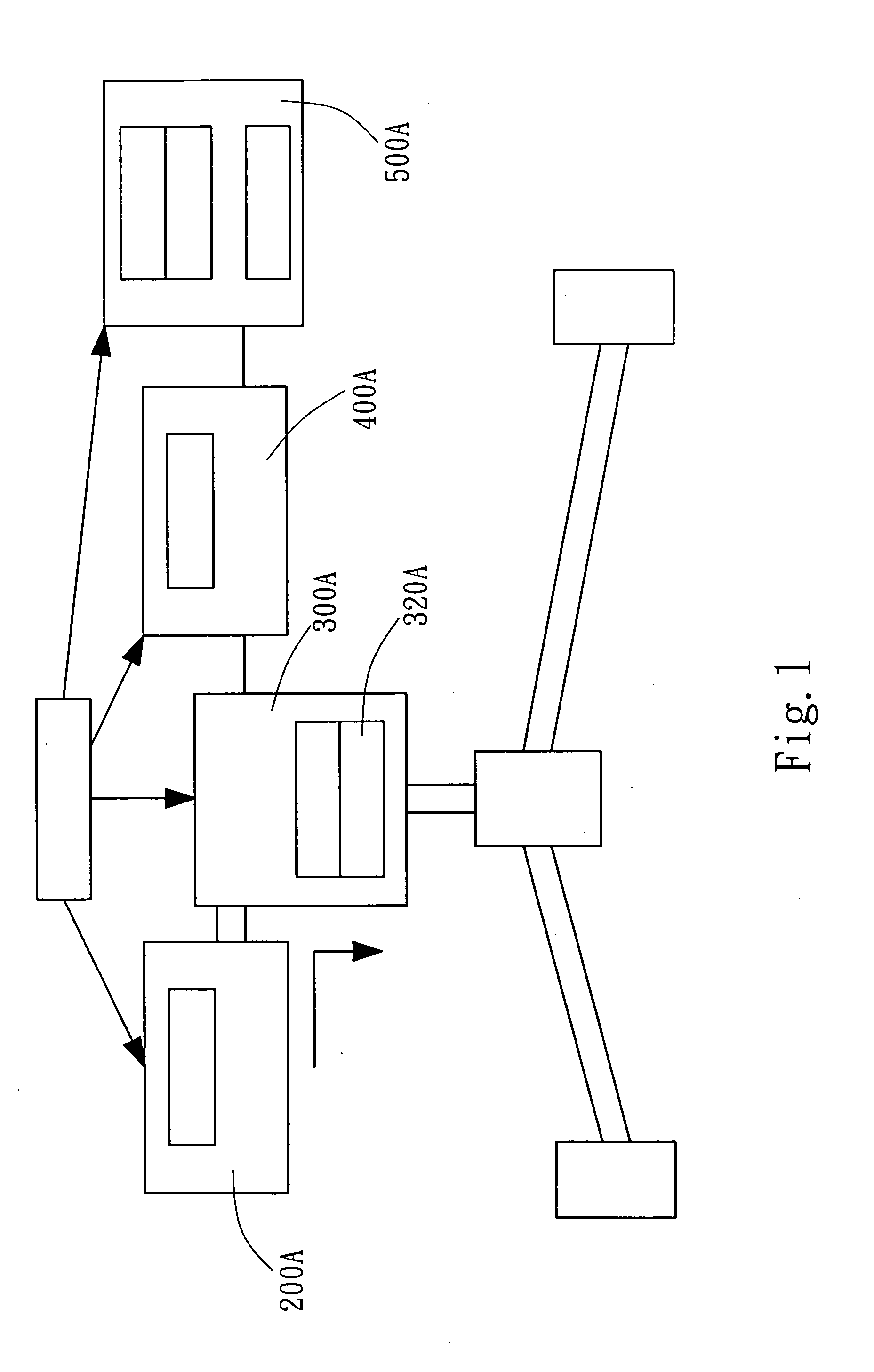 Hybrid system with a controllable function of variable speed transmission