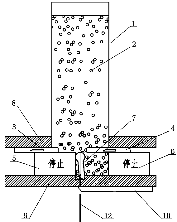 Automatic flour blank making device for deep-fried dough sticks