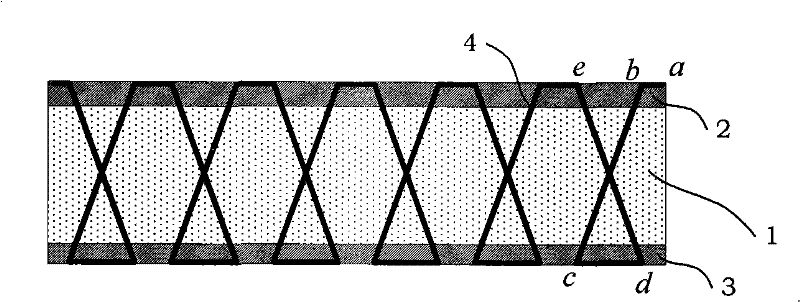 Foam reinforced sandwich structure with fiber bundle and preparation method using sewing-thermal expansion curing molding