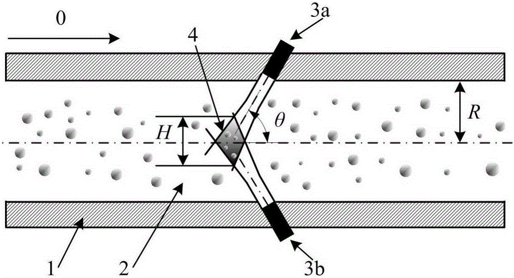 Two-phase flow velocity acoustoelectric bimodal measuring method