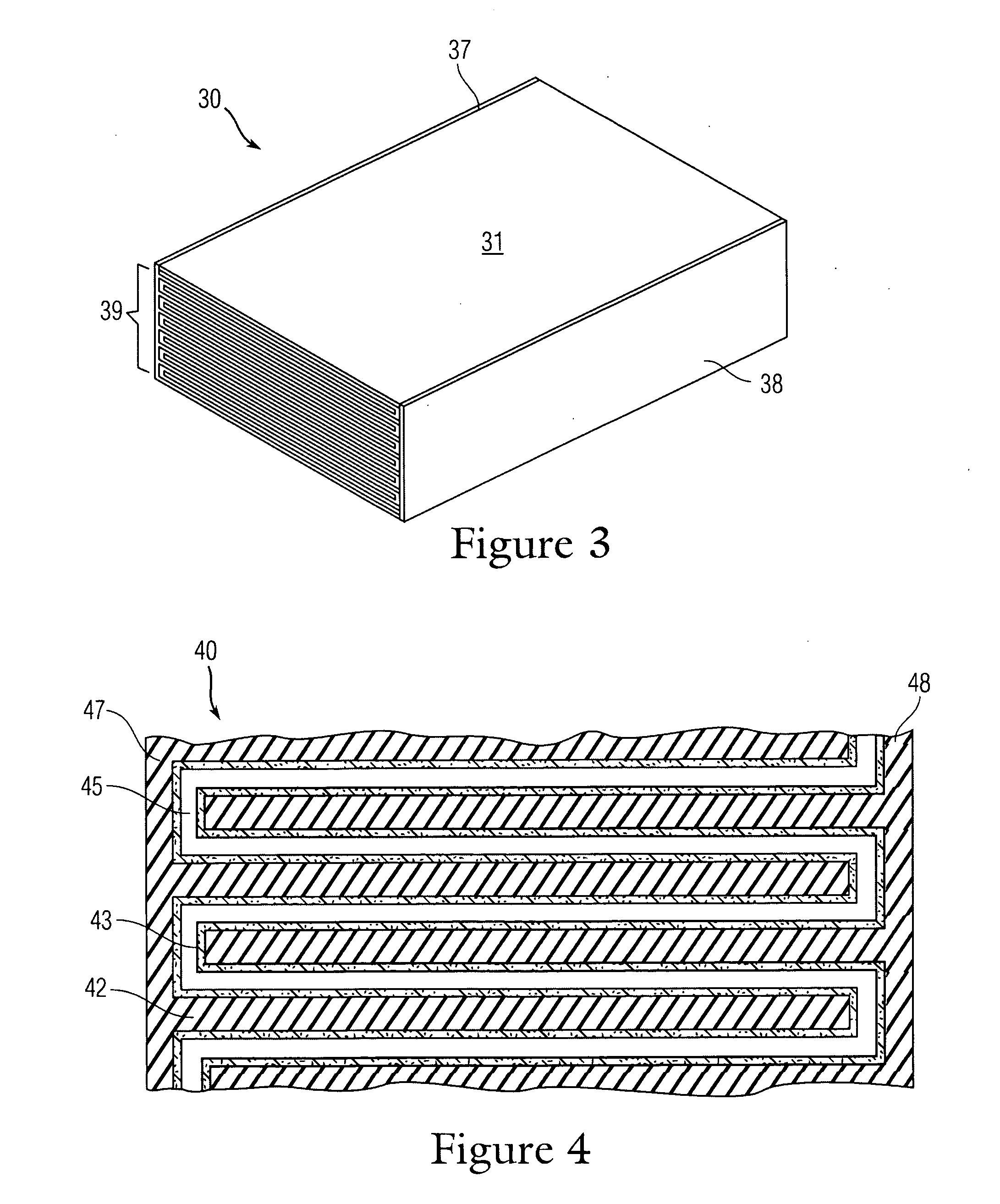 High performance capacitor with high dielectric constant material