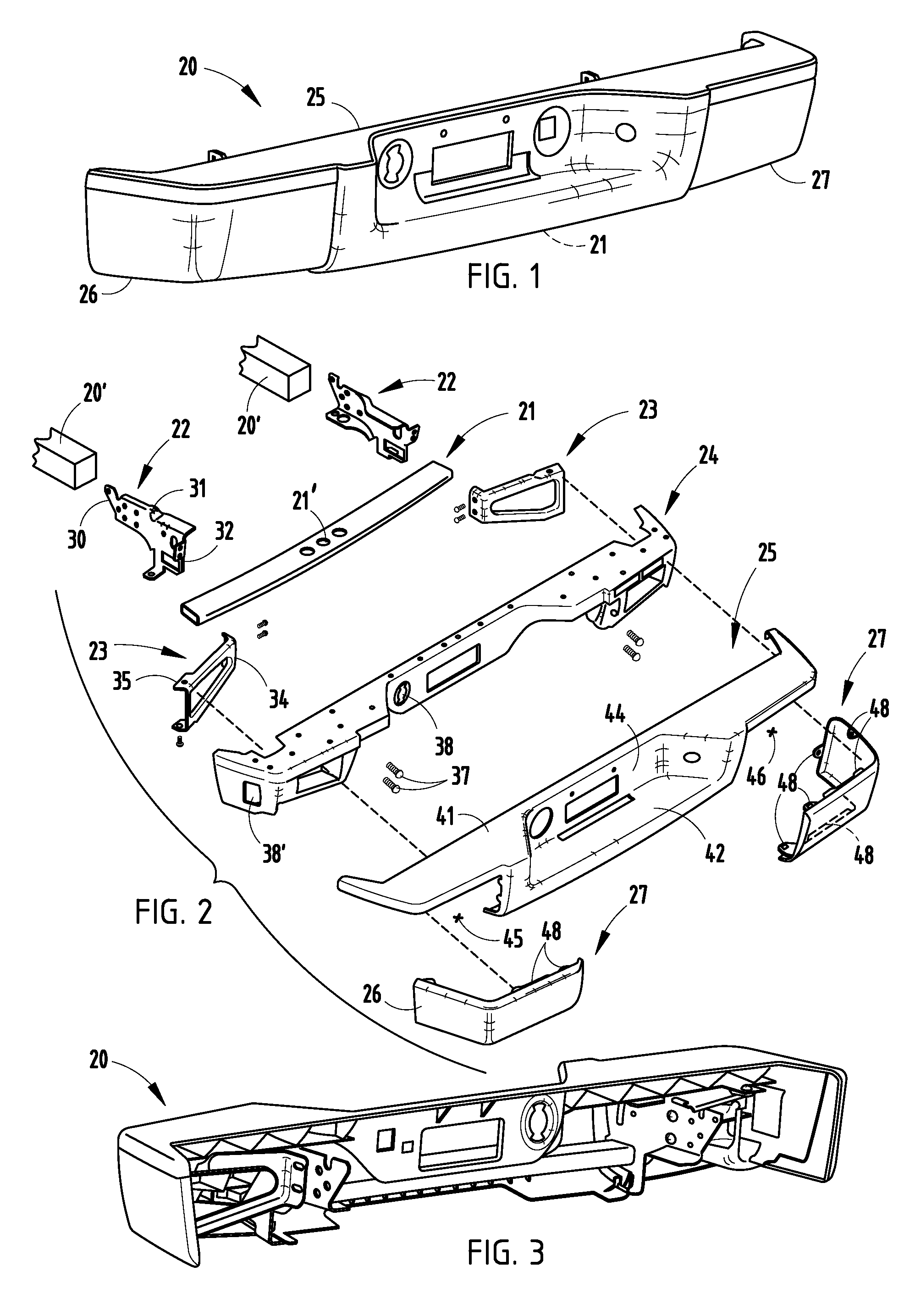 Hybrid bumper with trim