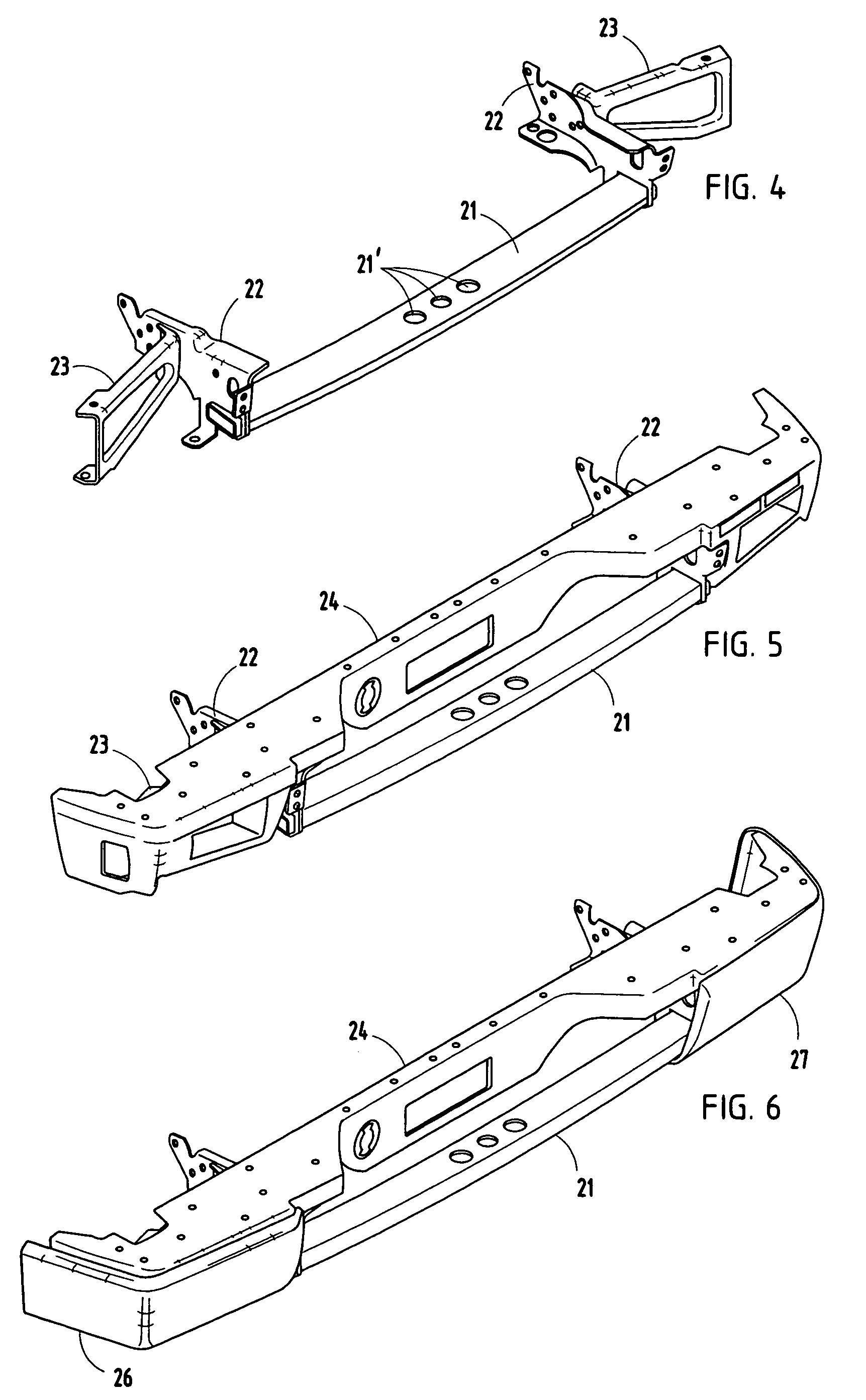 Hybrid bumper with trim