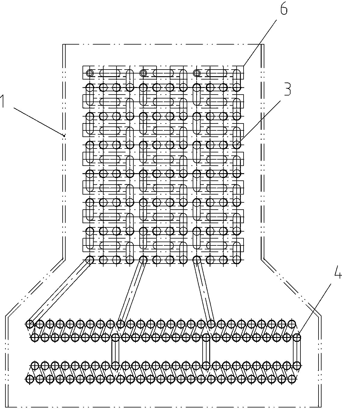 Coal economizer with H-type ribbed tubes