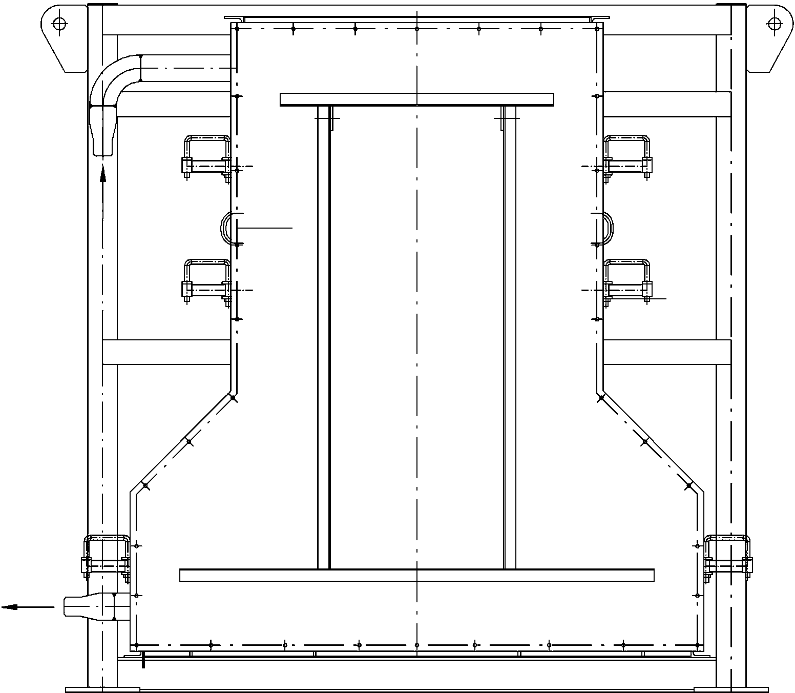 Coal economizer with H-type ribbed tubes