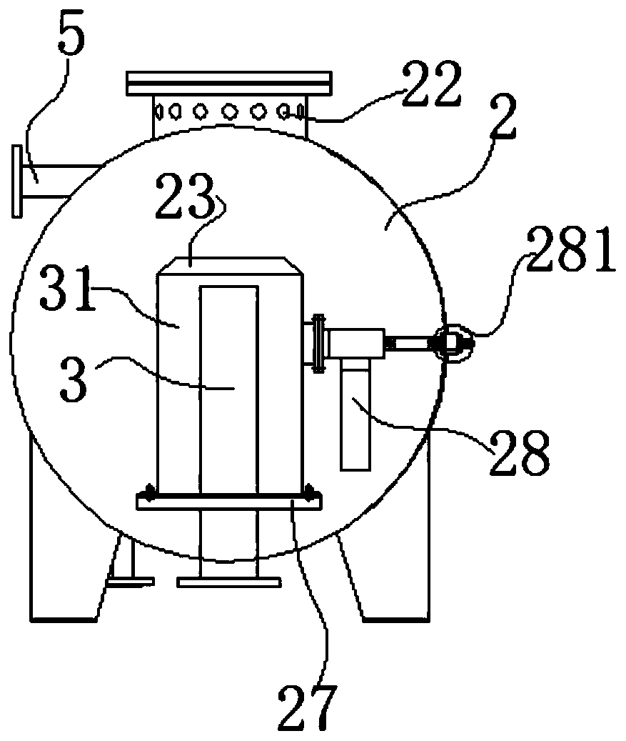 Water distributing device of wastewater treatment and pulse type water distributing method thereof