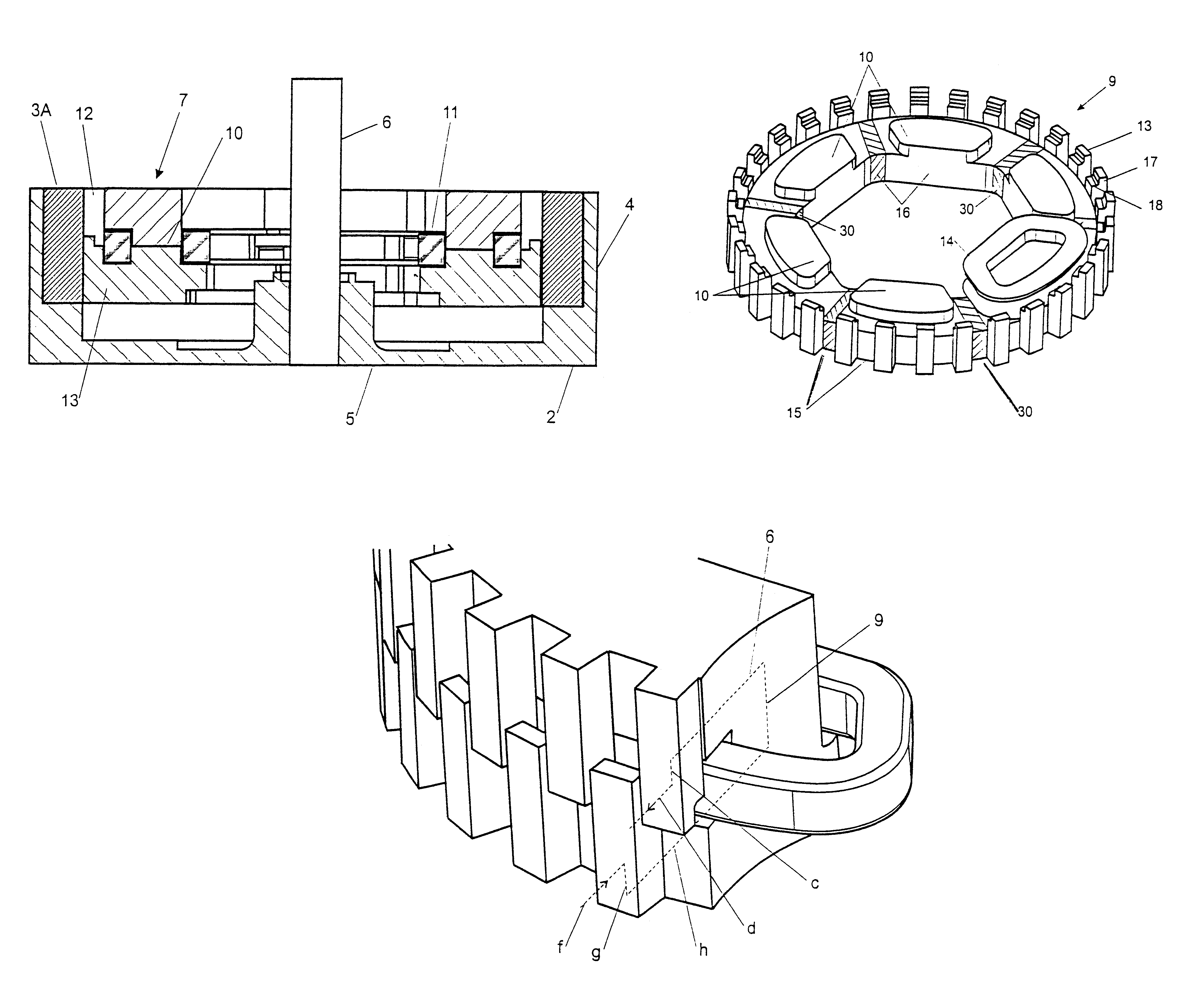 Polyphase transverse flux motor