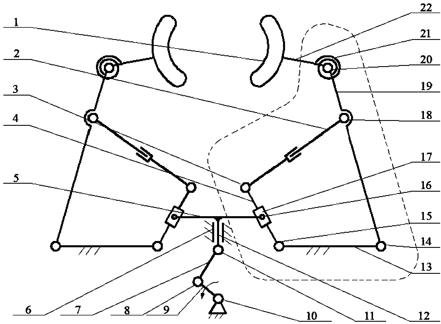 Grabbing and pinching massage mechanism