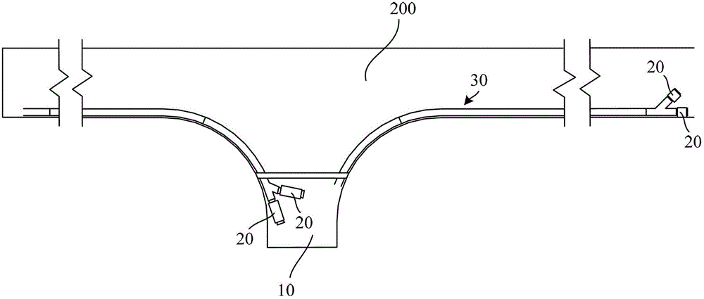 Ventilating system and ventilating method used for long-distance roadway tunneling