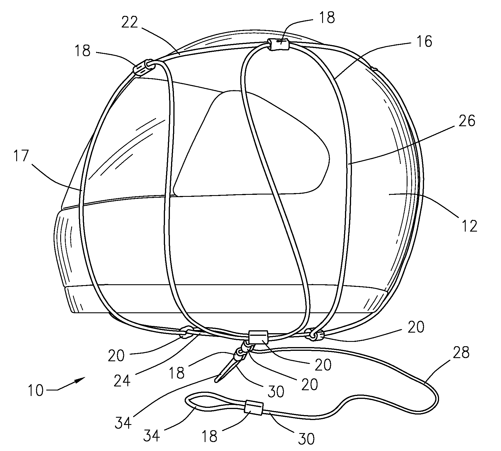 Anti-theft device for helmet