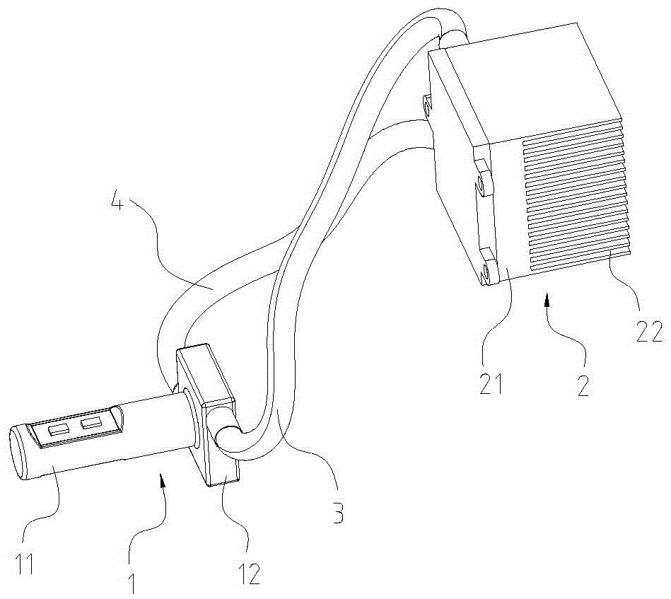 Car lamp radiating system and radiating method