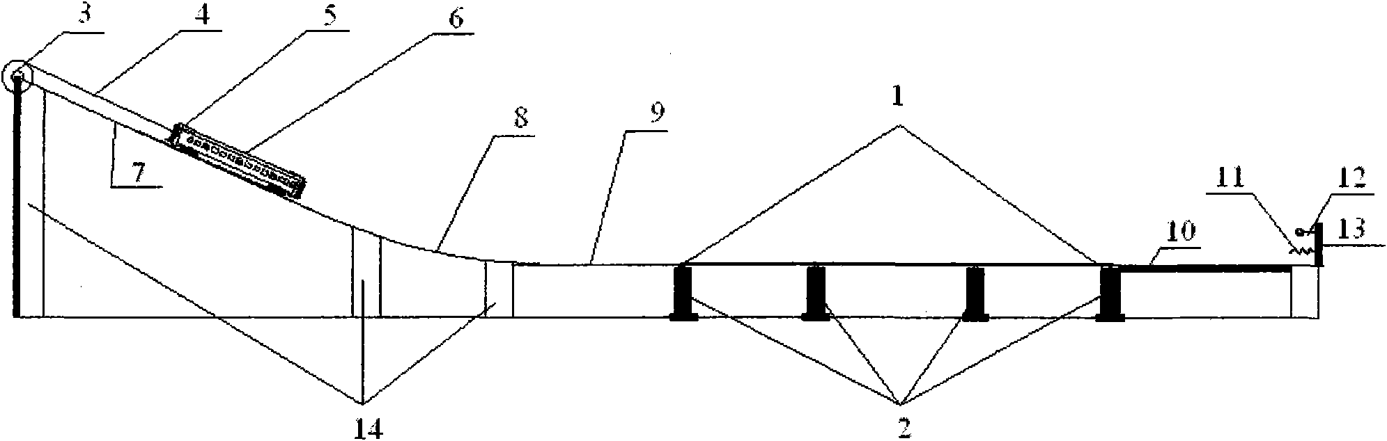 Vehicle-bridge coupling power experimental model device