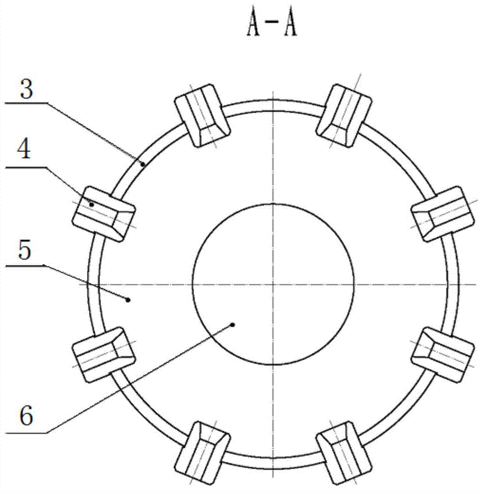 Backwash spray nozzle for granular filter material filter device