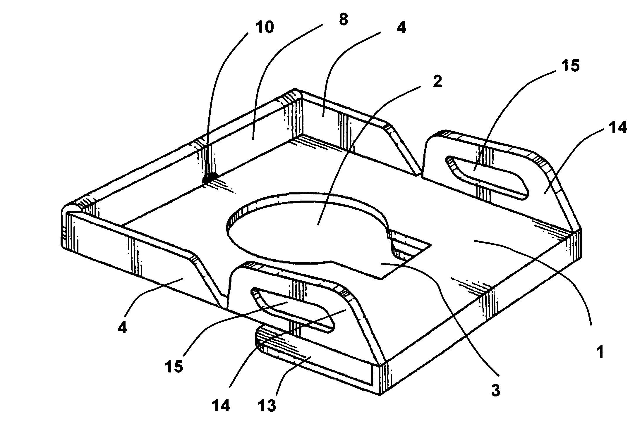 Child's disposable toilet seat adaptor with side handles and fold-under flap