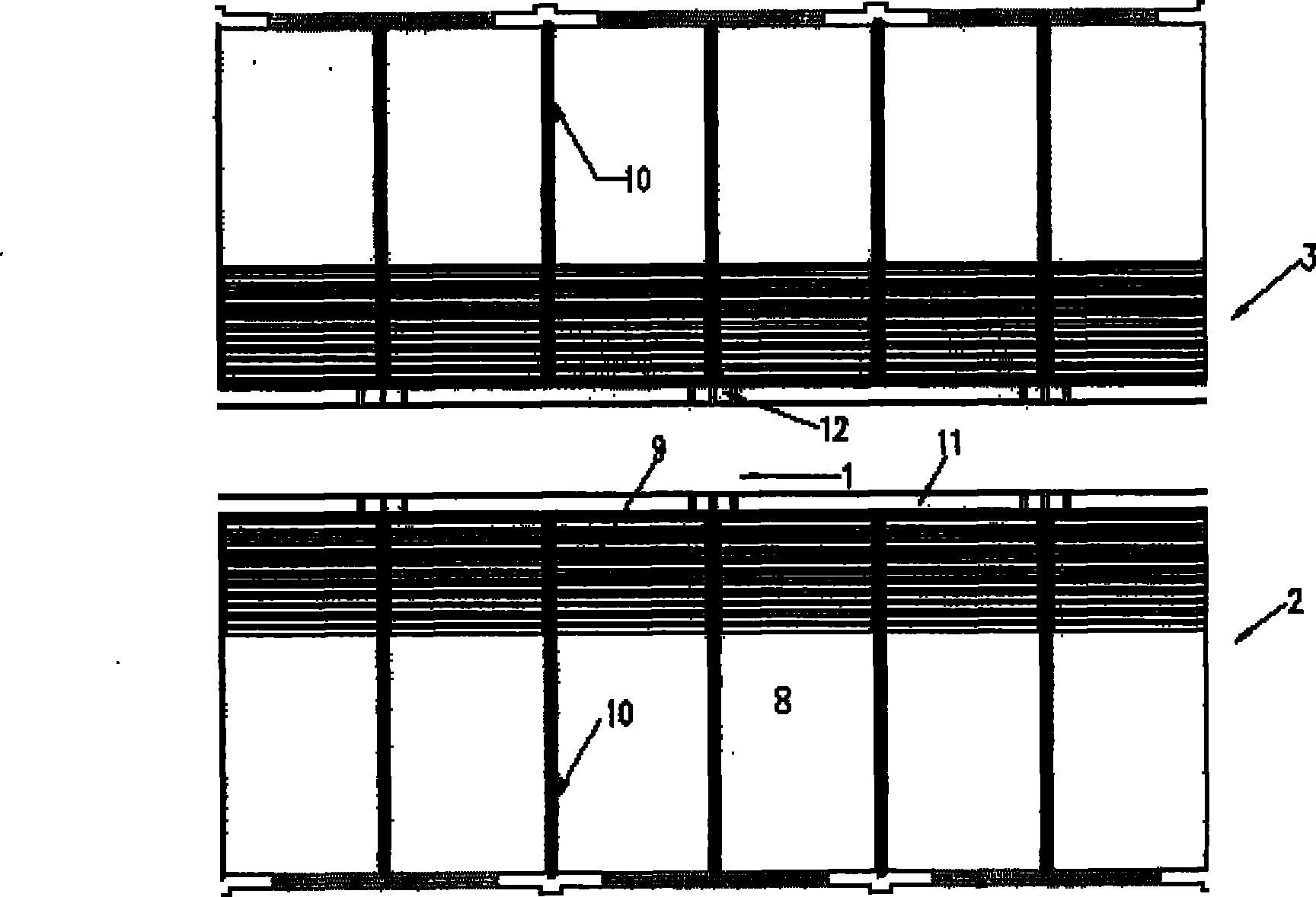 High-rack type pad material fermentation goat colony house for intensive culture